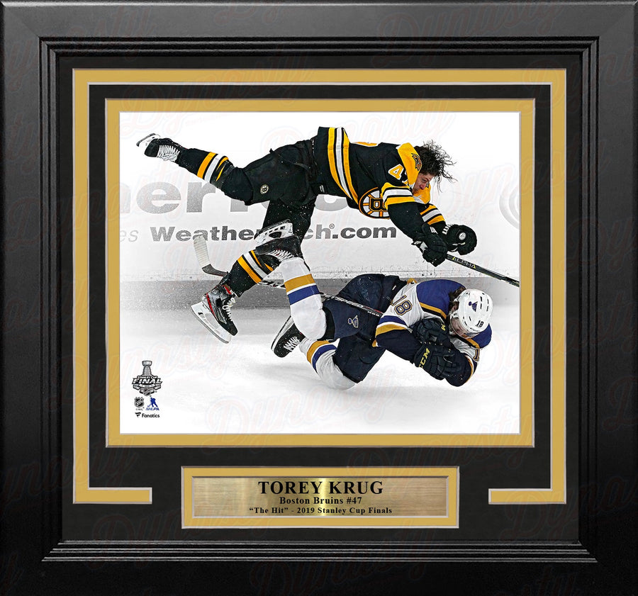 Torey Krug Boston Bruins 2019 Stanley Cup Finals Game 1 Hit 8