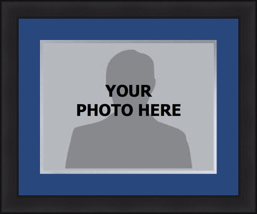 MLB Baseball Photo Picture Frame Kit - Toronto Blue Jays (Blue Matting, Gray Trim)