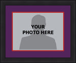 NBA Basketball Photo Picture Frame Kit - Toronto Raptors (Purple Matting, Red Trim)