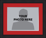 NBA Basketball Photo Picture Frame Kit - Toronto Raptors (Red Matting, Silver Trim)