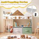 Kids Toy Storage Organizer with Stuffed Animal Holder