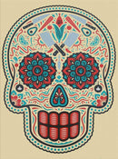 Sugar Skull by Ernesto Yerena Original Screenprint Signed and Numbered