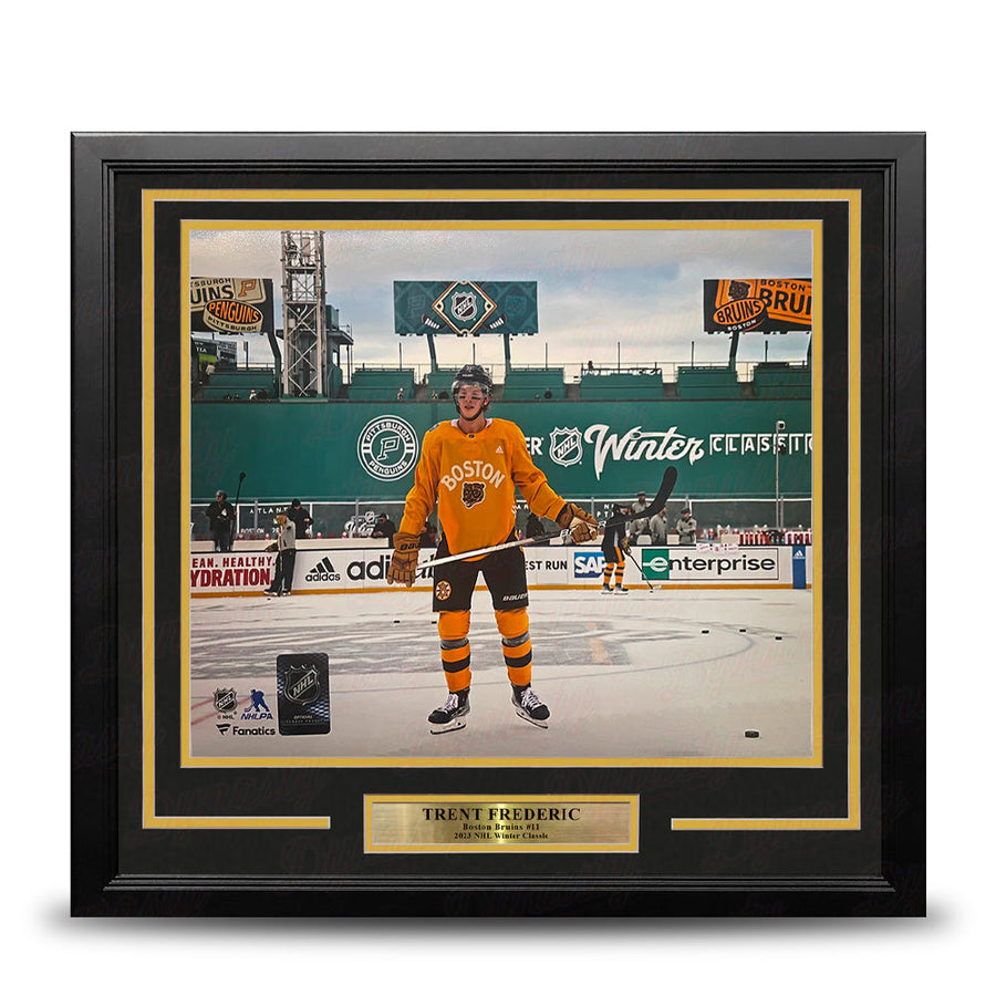 Trent Frederic Winter Classic Action Boston Bruins 11