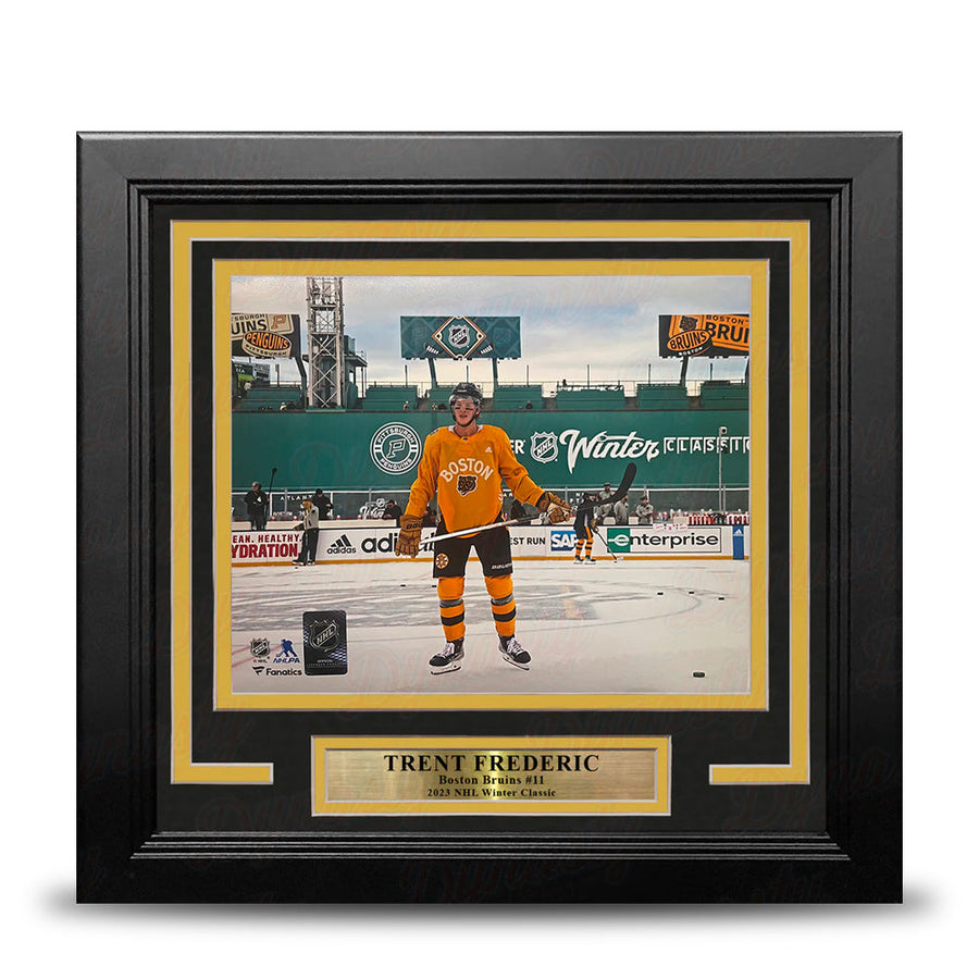 Trent Frederic Winter Classic Action Boston Bruins 8