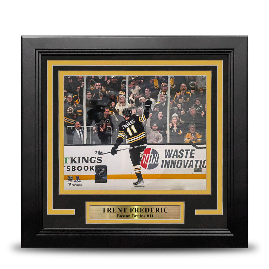 Trent Frederic Goal Celebration Boston Bruins 8