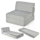 Tri-Fold Folding Chair Convertible Sleeper Bed