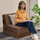 Tri-Fold Folding Chair Convertible Sleeper Bed