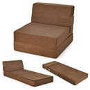 Tri-Fold Folding Chair Convertible Sleeper Bed