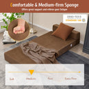 Tri-Fold Folding Chair Convertible Sleeper Bed