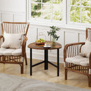 Triangle Coffee Table Oval Coffee Table with Metal Legs Industrial Center Table