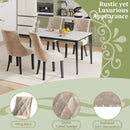 Tufted Wingback Upholstered Dining Chairs Set of 2-Light Brown