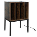 Turntable Record Player Stand with Power Outlets