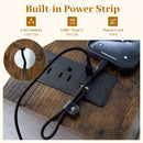 Turntable Record Player Stand with Power Outlets