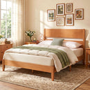 Full Bed Frame with Headboard and Solid Wood Legs