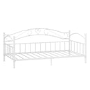 Twin Size Metal Daybed Frame with Headboard for Bedroom
