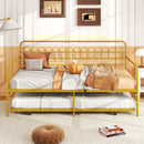 Twin Daybed with Curved Backrest and Armrests