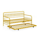 Twin Daybed with Curved Backrest and Armrests