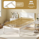 Twin/Full/Queen Size Sturdy Wooden Bed Frame with Headboard and Slat Support