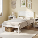 Twin/Full/Queen Size Sturdy Wooden Bed Frame with Headboard and Slat Support