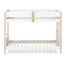 Twin Over Twin Bunk Bed with Convertible Design and Ladder
