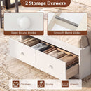Twin Size Bed Frame with Storage Drawers and Headboard