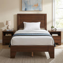 Twin Platform Bed Frame with Headboard - No Box Spring Needed