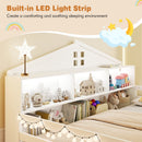 Twin Size Montessori Floor Bed with Storage Compartments and Shelf