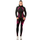 Two Piece Active Zip Up Hooded Jacket + Leggings Set in Fuchsia