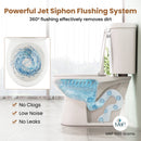 Two-Piece Round Toilet with 17.5 inch ADA Comfort Chair Height Seat