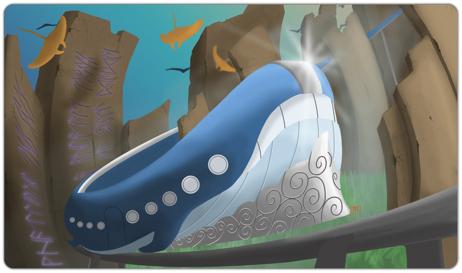 Fantasy Whale Train Playmat
