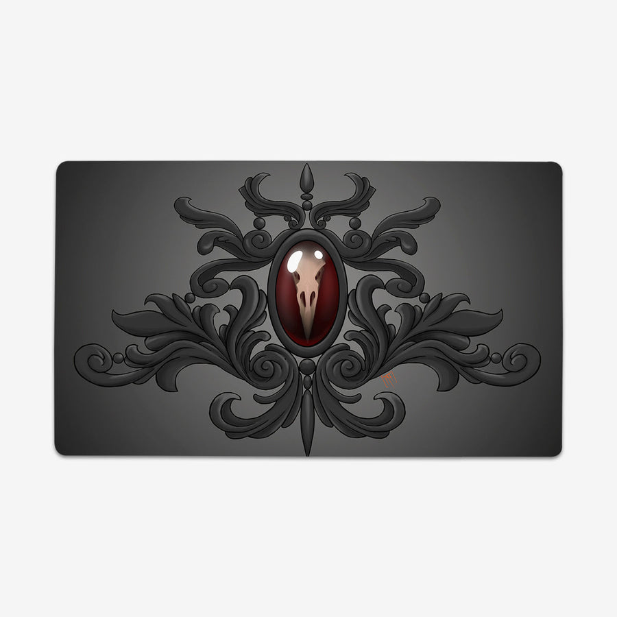Raven Skull Filgree Playmat