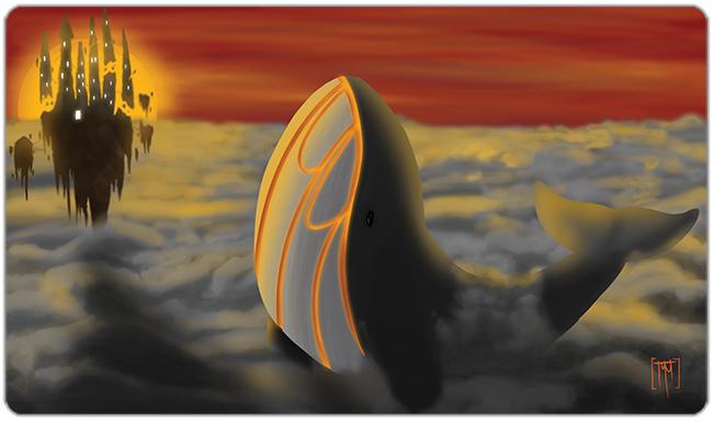 Grey Sky Whale Playmat