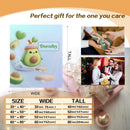 Personalized Kawaii Avocado Blanket | Custom Name | Cute Fruit Throw
