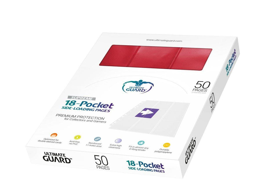 Ultimate Guard 18-Pocket Side Loading Standard Size Page 50-Count