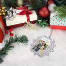 Snowflake Photo Frame Christmas Ornament | Add Your Own Photo