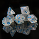 Unicorn Tears (Blue) Acrylic Dice Set