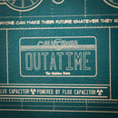 Back to the Future Time Machine Blueprint Art Print (with protective toploader)