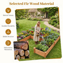 U-Shaped Wooden Raised Garden Bed - 5 Modular Planter Boxes