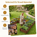 U-Shaped Wooden Raised Garden Bed - 5 Modular Planter Boxes