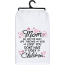 Ugly Children Kitchen Towel | Hand Tea Dish Cloth | Mothers Day Gift | 28" x 28"