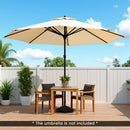 Outdoor Umbrella Base with Shell Texture - Water & Sand Fill