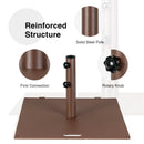 24 Inch Square Patio Umbrella Base 50 LBS Weighted