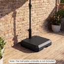 Umbrella Base for Half Patio Umbrellas 48.5 lbs Water & Sand Fillable Umbrella Stand