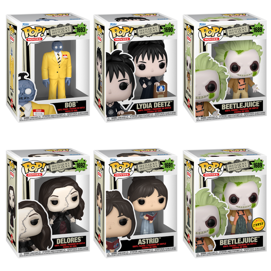 (PRE-ORDER) POP! Movies: Beetlejuice: Beetlejuice (Chase Bundle) (6)