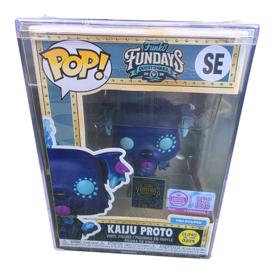 Fundays: Quest for the Grail - Atlantis 2026 Proto the Dog as Glow Kaiju Proto with Protector & Guaranteed Mint LE1150