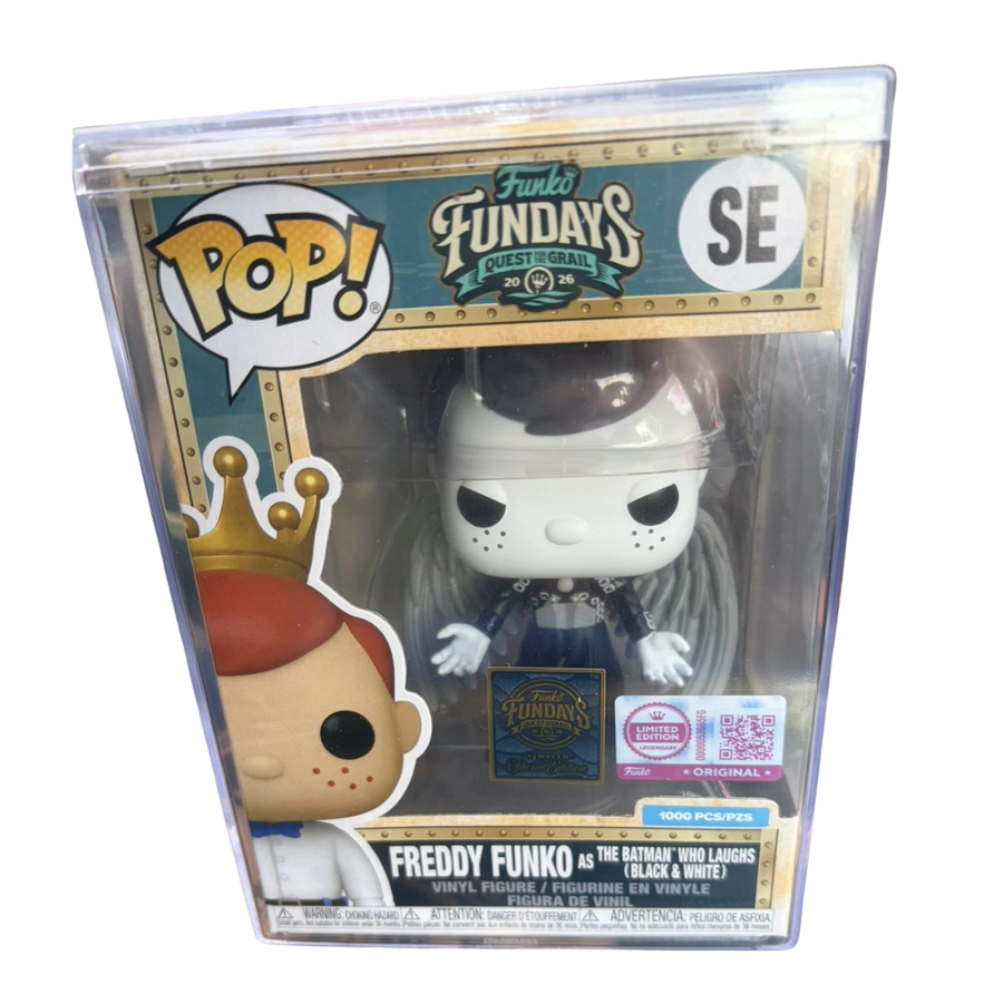 Fundays: Quest for the Grail - Atlantis 2026 Freddy Funko as Batman Who Laughs with Protector & Guaranteed Mint LE1000