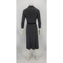 Anne Klein Womens DOT Long Sleeve Button Down Dress, Size 4