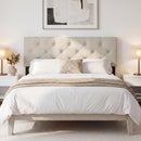 Upholstered Tufted Headboard Queen/Full Size with Adjustable Legs