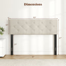 Upholstered Tufted Headboard Queen/Full Size with Adjustable Legs