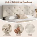 Upholstered Tufted Headboard Queen/Full Size with Adjustable Legs